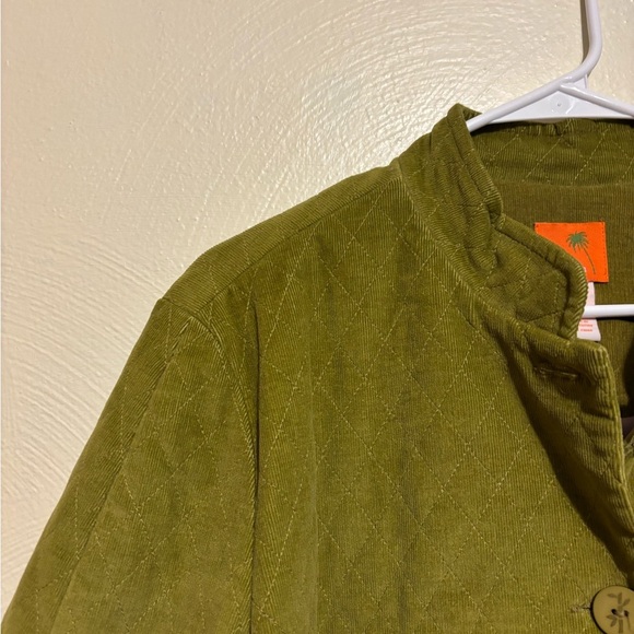 Hearts of Palm Green Utility Jacket with Stand-Up Collar - Picture 6 of 9